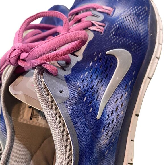 Nike Free 5.0 Womens Shoes Sneakers Size 8.5 Blue Purple Running 653988-400 - Picture 3 of 11